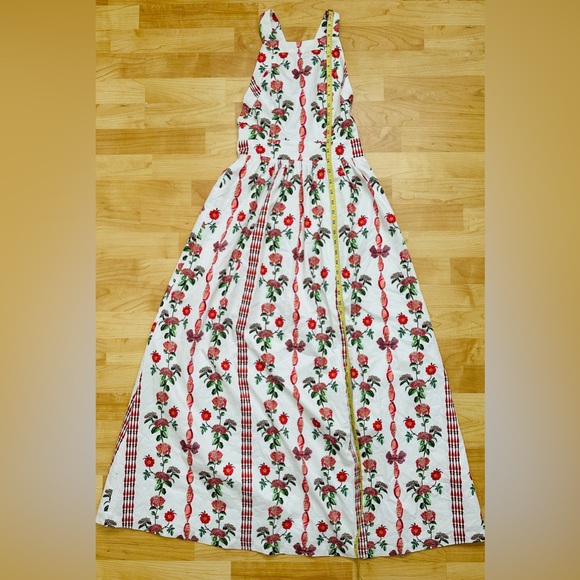 Hill House Home Addie Maxi Dress in Red Shell Vine Stripes. Size XS. EUC. - Picture 9 of 14